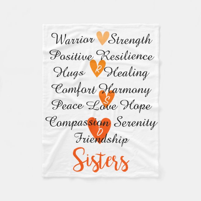 RSD Sisters Affirmations Blanket (Front)