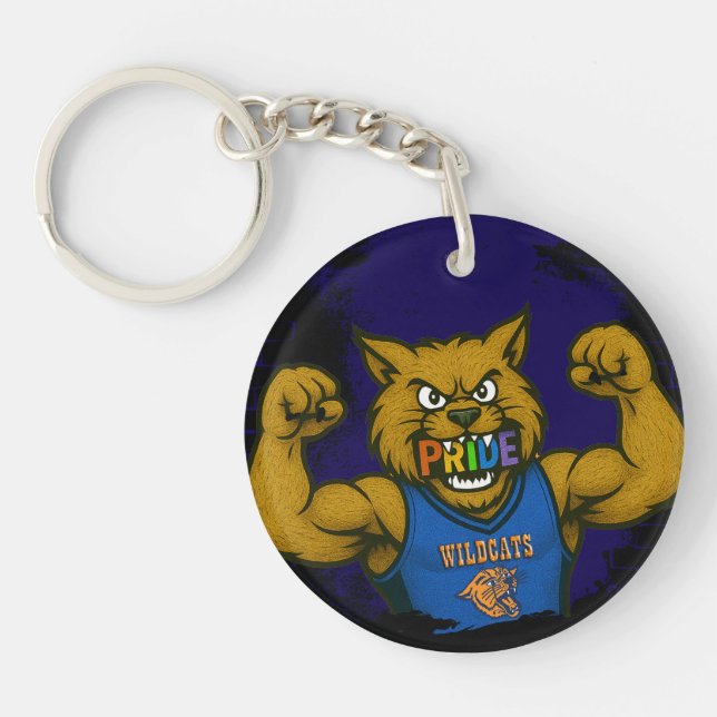 RSD WILDCATS SPORTS PRIDE KEYCHAIN (Front)
