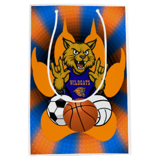 RSD WILDCATS SPORTS WRAPPING PAPER MEDIUM GIFT BAG