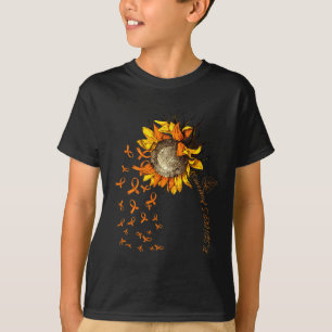 Rsdcrps Awareness Sunflower Orange Ribbon T-Shirt