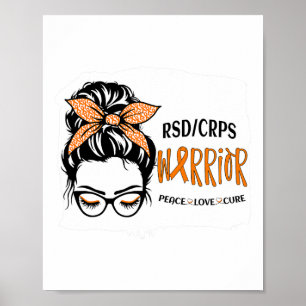 Rsdcrps Warrior Awareness Support Squad Messy Bun Poster