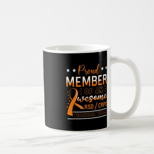 RSDCRPS Warrior Team Orange Complex Regional Pain  Coffee Mug (Right)