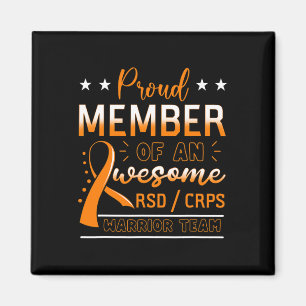 RSDCRPS Warrior Team Orange Complex Regional Pain Magnet