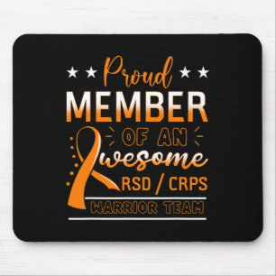 RSDCRPS Warrior Team Orange Complex Regional Pain  Mouse Pad