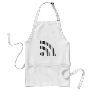 RSS FEED BAR CODE Logo Barcode Pattern Design Standard Apron