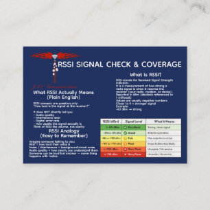 RSSI Signal Check & Coverage Business Card