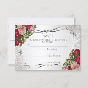 RSVP 25th Silver Anniversary Card