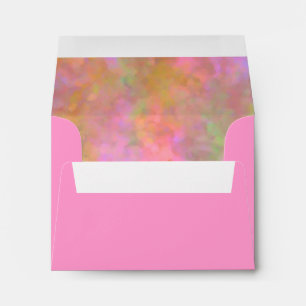 RSVP Abstract Design in Pink Envelopes