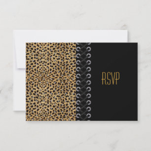 RSVP All Occasions Black Animal Look Eyelets Card