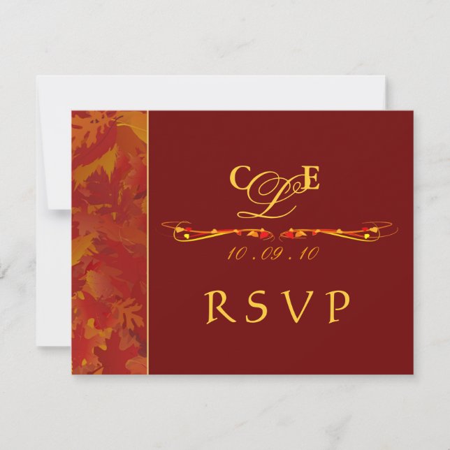 RSVP - Autumn Wedding Invitations (Front)