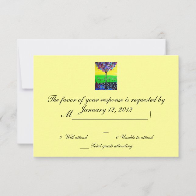 RSVP Bar Bat Mitzvah Card (Front)