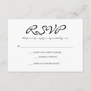 RSVP Basic II whitebl Card