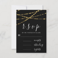 RSVP Black White Gold Black Lights Simply