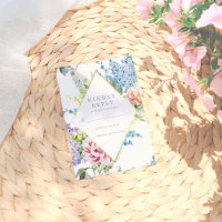RSVP | Blue & Purple Watercolor Blossom with Gold