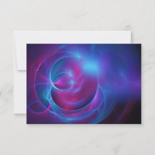 RSVP Blue Violet and Pink Cosmic Swirly Fractal