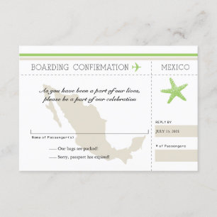 RSVP Boarding Pass TO Mexico