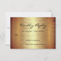 RSVP Bridal Shower Golden Foil Simply Modern