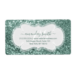 RSVP Bridal Sweet Monogram Wedding Mint  Glitter