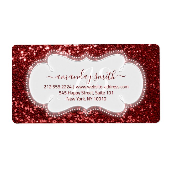 RSVP Bridal Sweet Monogram Wedding  Royal Glitter (Front)