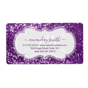 RSVP Bridal Sweet MonogramViolet  Royal Glitter