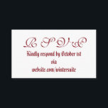 RSVP Card<br><div class="desc">Keep your wedding website url off your invite with this RSVP card!</div>