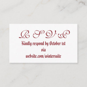 RSVP Card