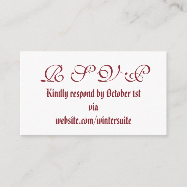 RSVP Card (Front)