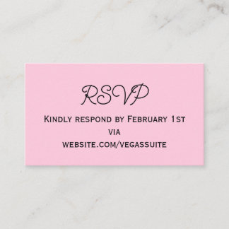 RSVP Card