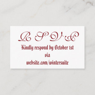 RSVP Card
