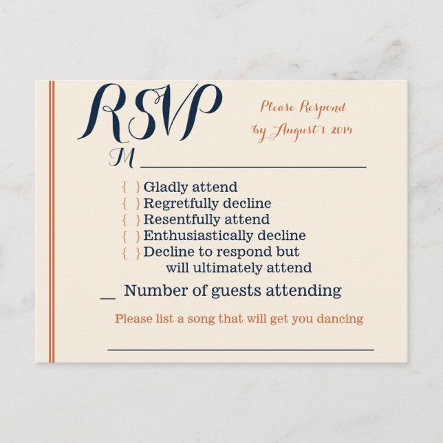 RSVP Card (Front)