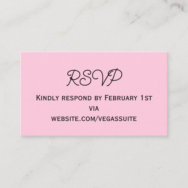 RSVP Card (Front)