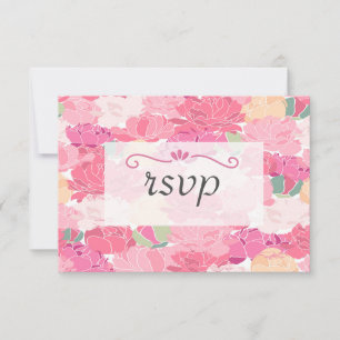 RSVP Card for Floral Invitations