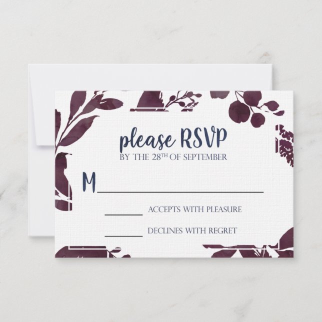 RSVP Card for Katie (Front)