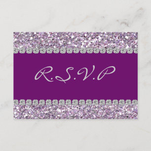 RSVP CARD GLAMOUR AND BLING