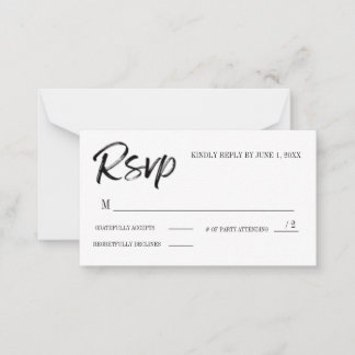 RSVP Card with # Attending Added