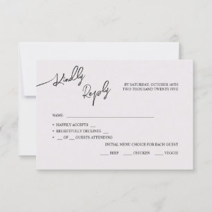 RSVP Cards Boho-chic wedding, pastel colours.