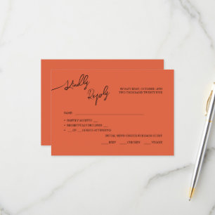 RSVP Cards Boho-chic wedding, pastel colours.