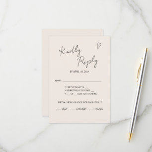 RSVP Cards for wedding.