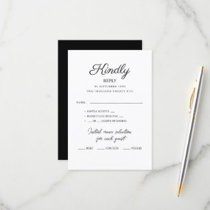 RSVP Cards for wedding.