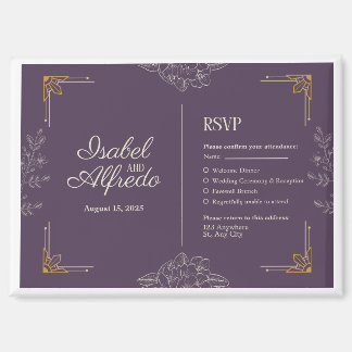 rsvp cards magnet