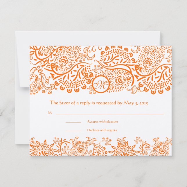 RSVP Cards-Require the 5 x 7 size Inivitations (Front)