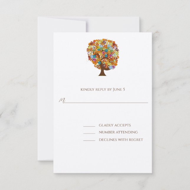 RSVP Cards-Require the 5 x 7 size Inivitations (Front)