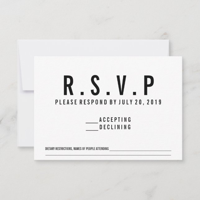 RSVP Cassette Song Request Invite (Front)