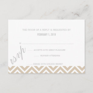 RSVP Chevron Card