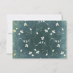RSVP Chic Vintage Pattern with Birds and Leaves Card