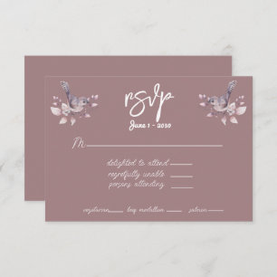 RSVP Dusty Burgundy Watercolor 