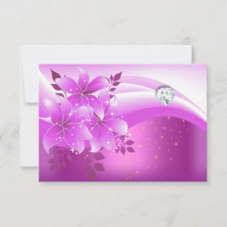 RSVP Elegant Pink Floral Diamond Jewel Party