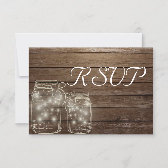 RSVP Elegant Rustic Mason Jar Lights matching Card (Front)