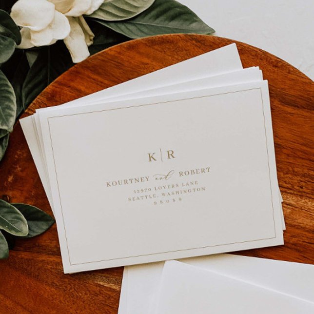 RSVP Elegant Wedding Pre-Addressed Envelopes K221 (Creator Uploaded)