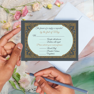 RSVP English Regency style regencycore Elegant Card